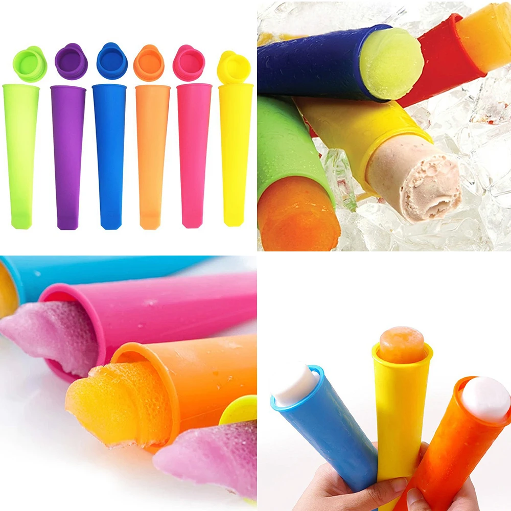 

Popsicle Mold Silicone Ice Tube Mold With Lids Ice Cream Maker Summer Drinking Kitchen Accessories 1PC