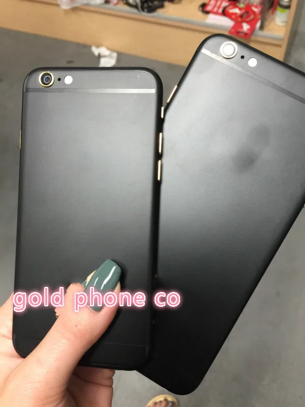Высокое качество для iPhone 6S или 6S Plus задняя крышка батарейного отсека задняя средняя рамка Шасси с золотым логотипом и кнопками