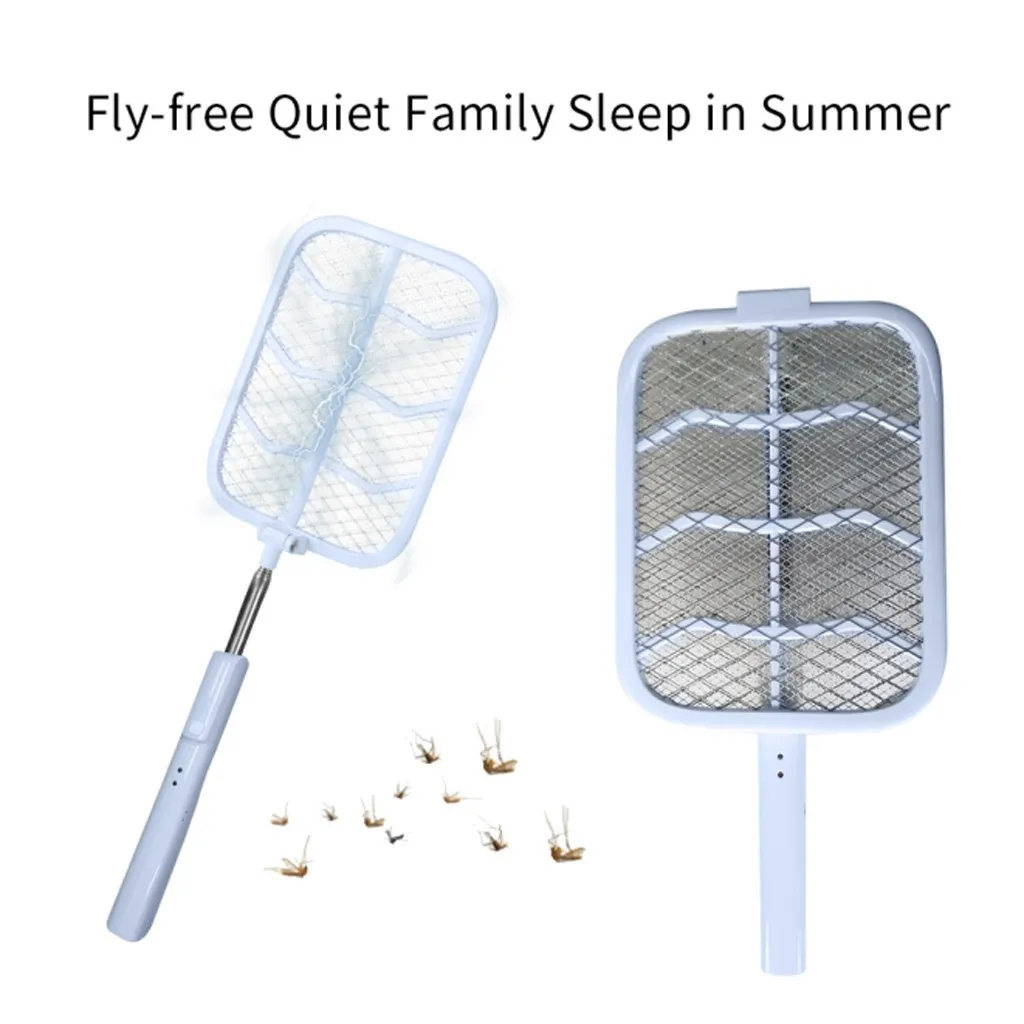 Electric Fly Mosquito Swatter Bug Zapper Foldable Extendable USB Summer