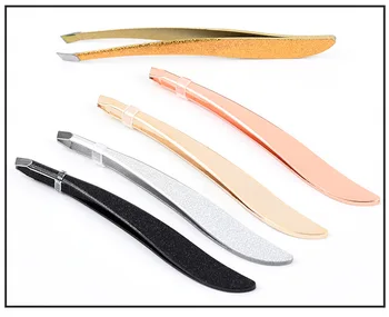 

1 Pc Brilliant New Eyebrow Tweezer Professional Stainless Steel Tweezer Eyebrow Face Nose Hair Clip Remover Tool Banana Clip