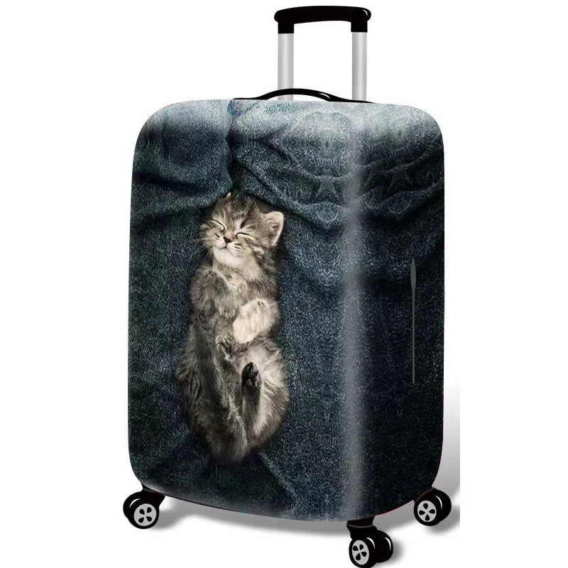 24 TRIPNUO Colorful Thicken Luggage Protective Cover 18-32inch Trolley Baggage Travel Bag Covers Elastic Protection Suitcase Case - Цвет: 24