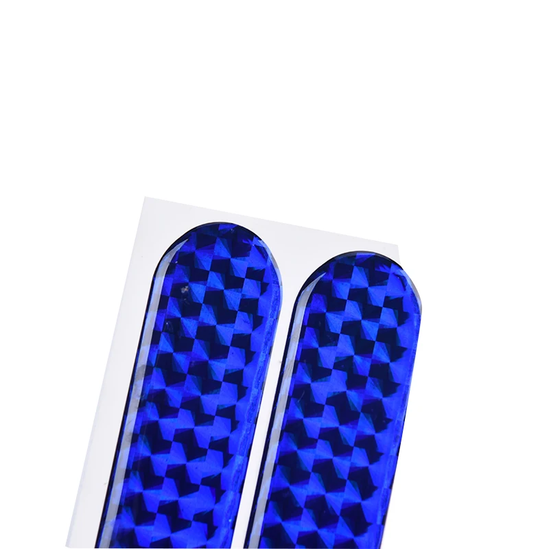 2 Pcs Car Bike Warning Tape Epoxy PET Sticker Anti-Dash Bumper Strip Safety Driving Auto Accessory Door Reflective Sticker