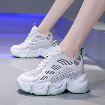 

Womens Trainers shoes Women's Designer Shoes Woman Sneakers Platform Running Fashion Woman's Summer Mesh Thick Lace-Up PU