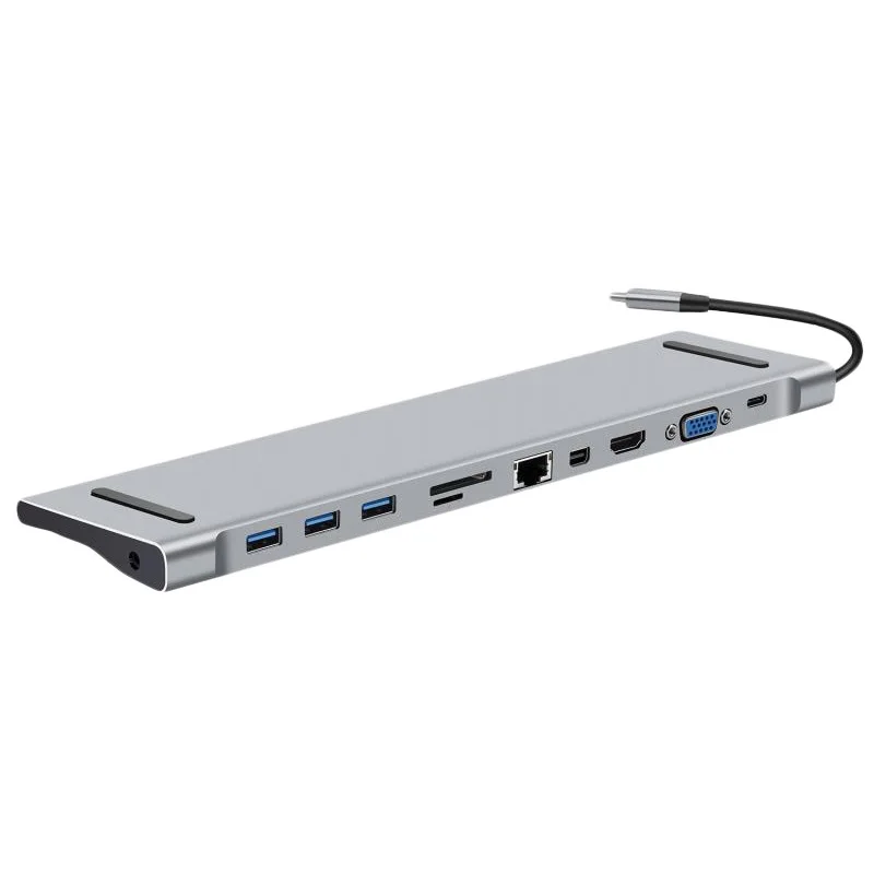 10 в 1 концентратор USB type C до 3,0 USB HDMI RJ45 usb-хаб для MacBook Pro Аксессуары USB разветвитель мульти 11 портов type C концентратор USB-C
