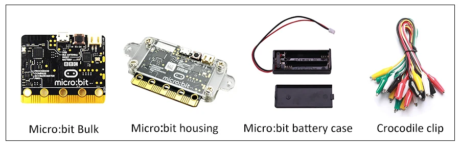 BBC Micro: бит стартовый набор с микро бит акриловый чехол+ микро бит чехол батареи зажимы аллигатора используется для обучения DIY начинающих