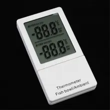 Мини-термометр для аквариума с ЖК-дисплеем, цифровой измеритель температуры воды для аквариума, высокое качество 63HF