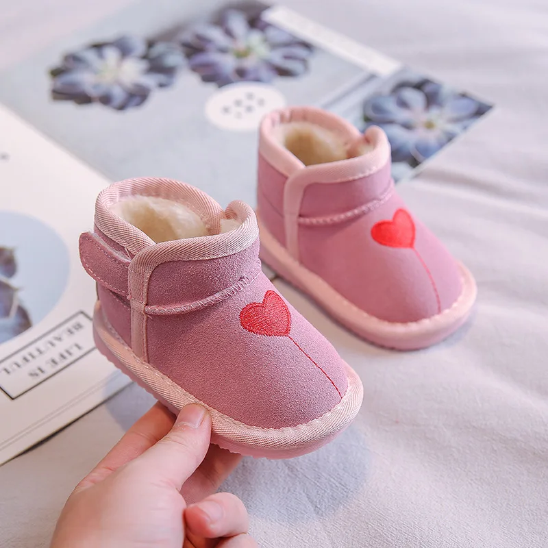 Детские зимние ботинки для девочек 1-3 лет; детская зимняя обувь; детская хлопковая обувь; ботинки для девочек и мальчиков; теплая зимняя хлопковая обувь; детские ботинки