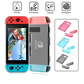 

Transparent Protective Hard Case Back Cover Skin For Nintendo Switch Clear Shell For N-S JonCon Controller Cases Cover