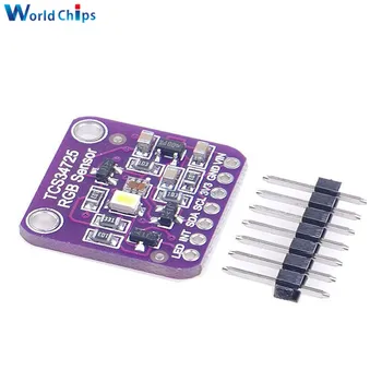 

TCS-34725 TCS34725 RGB Light Color Sensor Module Colour Recognition with IR Filter and White LED