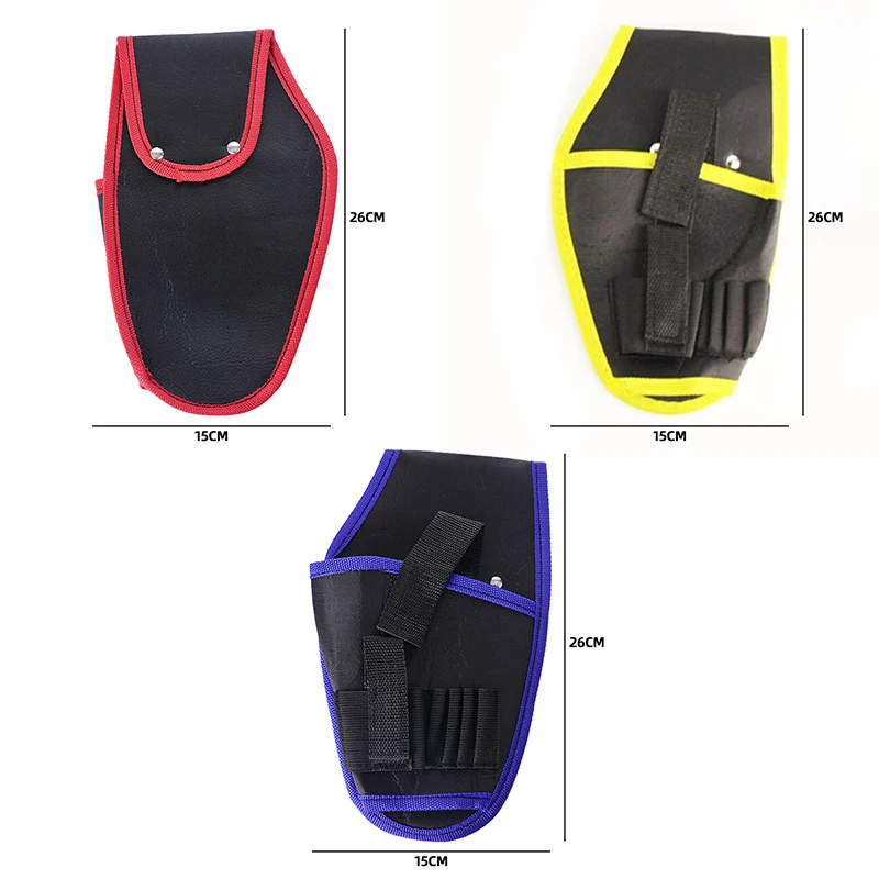 Portable Heavy Duty Drill Driver Holster Cordless Electrician Tool Bag Bit Holder Belt Pouch Waist Cordless Drill Storage Pocket trolley tool box