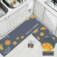 Водонепроницаемые кухонные коврики, ПВХ кожаные коврики, длинные ковры и коврики, коврики для спальни, Противоскользящие коврики для ванной, масляные кухонные коврики