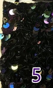 5 as picture Chaotic бархат блестки вышитые ткани Дизайнер DIY высокого класса женские платья материал блесток ткань по двору 120x90 см - Цвет: 5 as picture