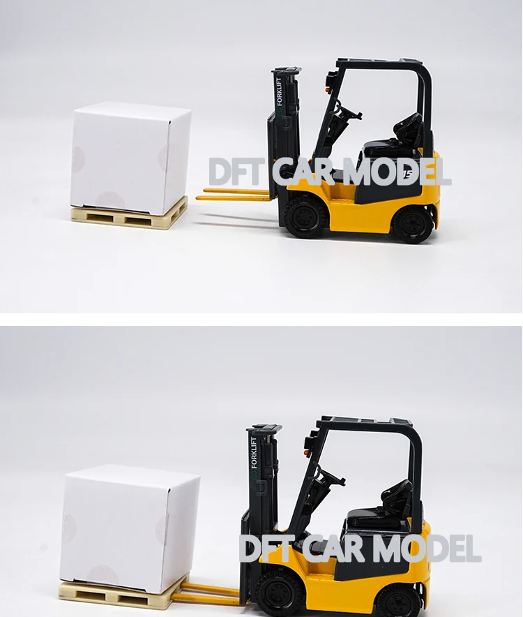 1:24 Scale Alloy Toy EC FORKLIFT Model Of Children's Toy Cars Original Authorized Authentic Kids Toys