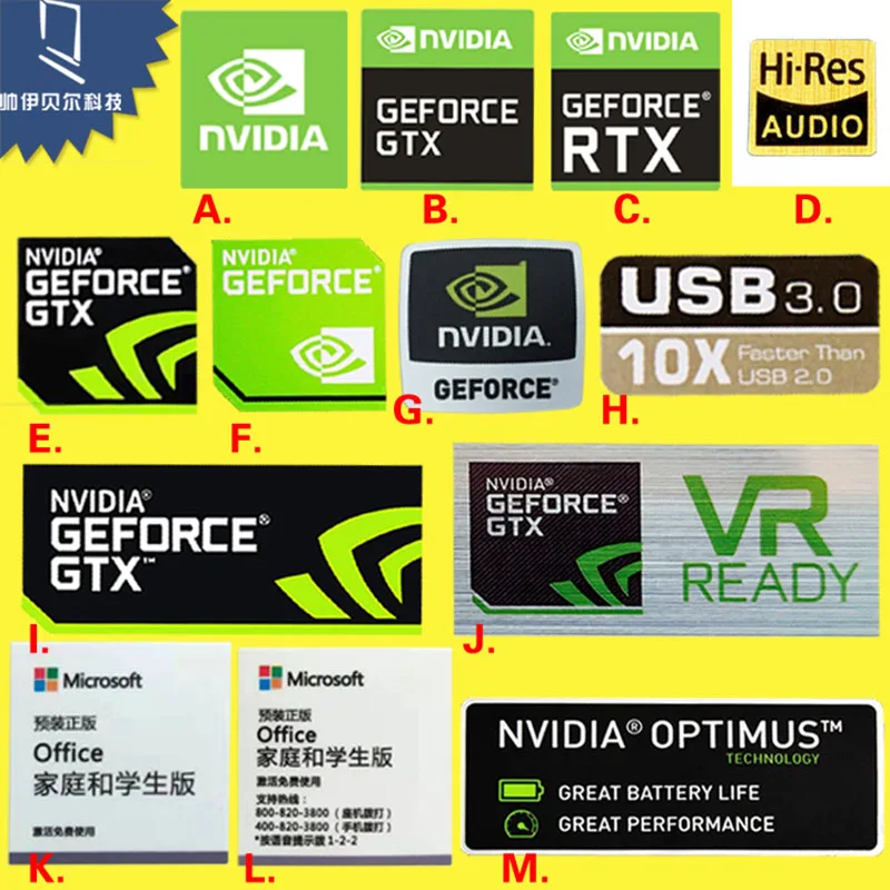 RTS водонепроницаемый и термостойкий декоративный стикер графическая карта NVIDIA GTX