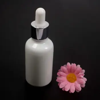 

30ml essentional oil dropper botter porcelain white with white tip,black tip