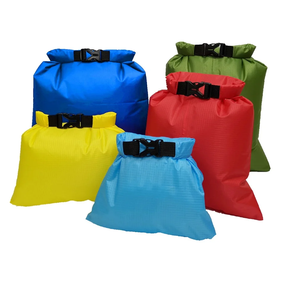 4 5Pcs Waterproof Bag Set Storage Dry Portable for Skating Camping Boating Sailing Surfing Fishing Canoe Kayak Rafting Outdoor Kit - Цвет: 4