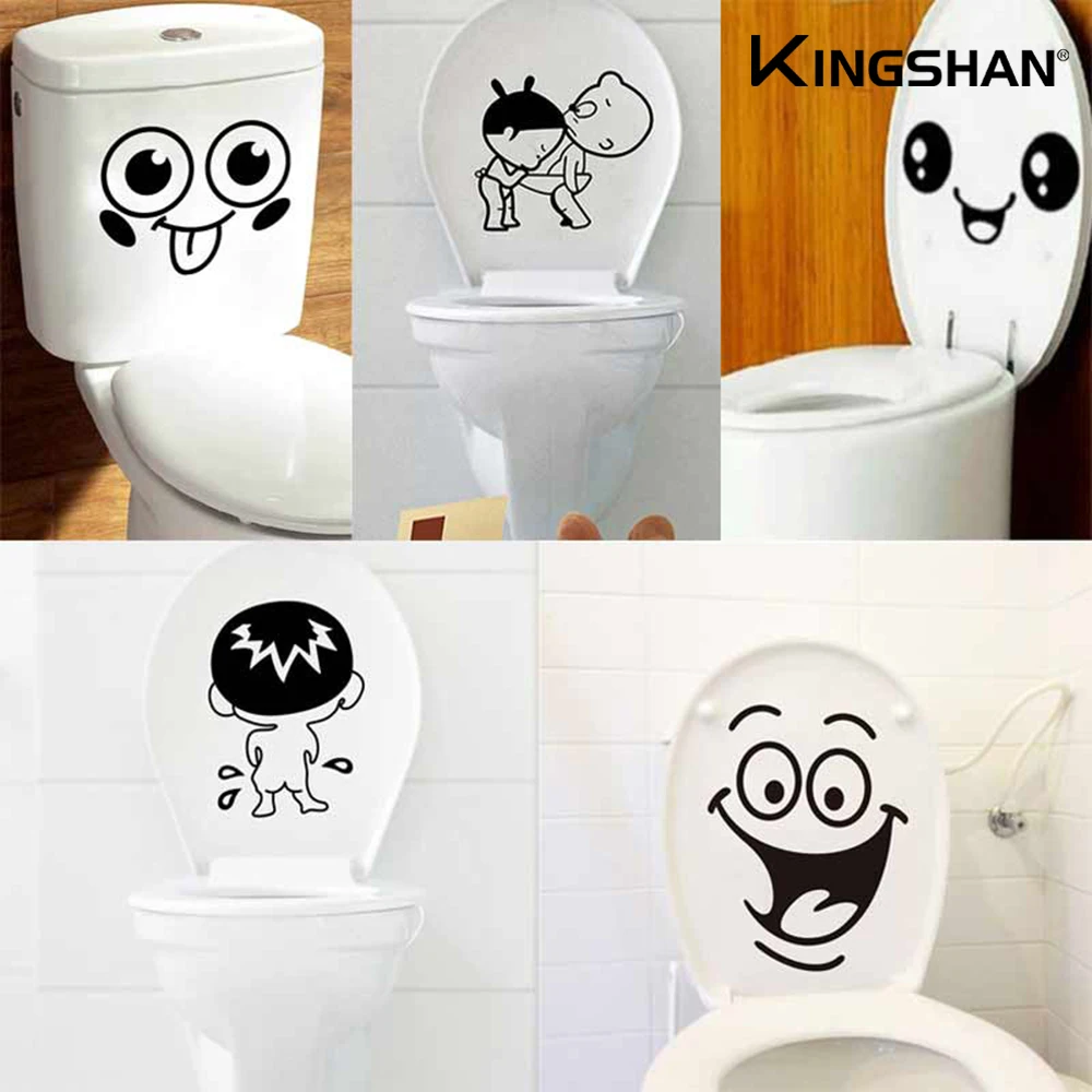 

Bathroom Wall Stickers Toilet Home Decoration Removable Wall Decals For Toilet Sticker Decorative Paste Home Dropshiping