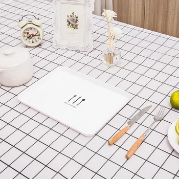 

1PC Waterproof Oilproof lattice tablecloth Kitchen Dining table cover for rectangular Tea table Cloth Home Decoration Picnic Mat