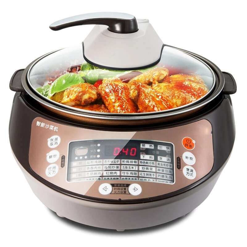 5L Automatic cooking machine Multi-function pot robot Intelligent wok Non-stick pan 360 Rotary Cooking Machine | Бытовая техника