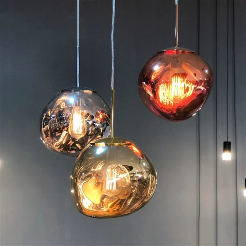 Современные подвесные светильники стеклянный светодиодный светильник Lava Lustre