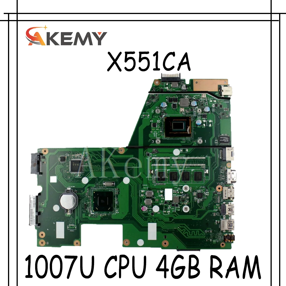 Akemy X551CA материнская плата для ноутбука For Asus X551CAP X551C X551 F551C F551CA тестовая