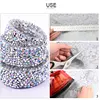 1 Yard Crystal AB Resin Hot Fix Rhinestone Mesh Glitter Strass Chain Ribbon Hot-Fix Patches DIY Garment Decorations F0153 ► Photo 3/6