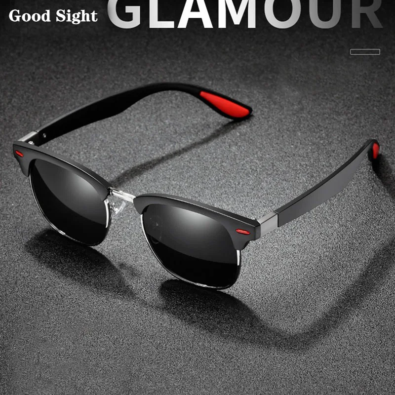 2023 Polarized Uv400 Sunglasse Men Vintage Driver Classic Retro Brand Designer Light Flessibile Sun Glass Oculos