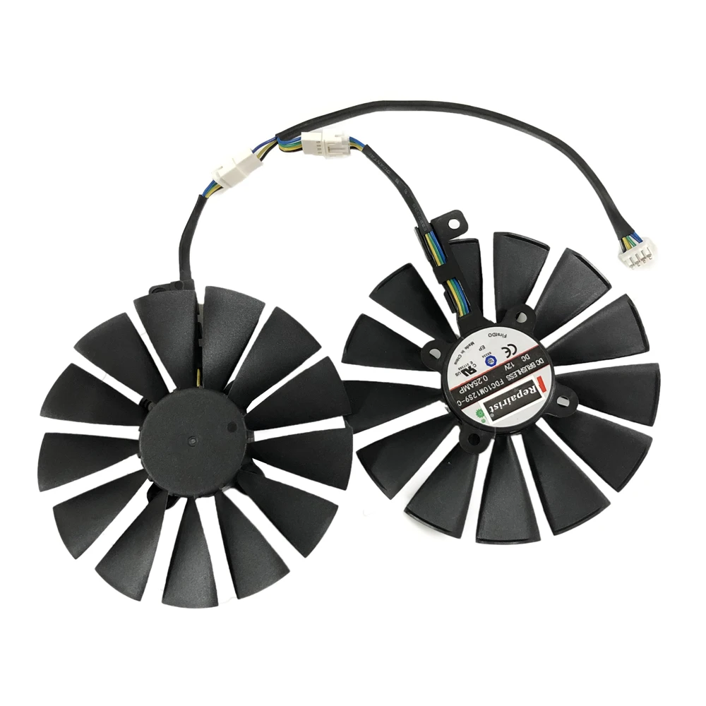 1 комплект FDC10M12S9 C видеокарты кулер вентилятор для ASUS CERBERUS GTX1070TI A8G GDDR5 графика