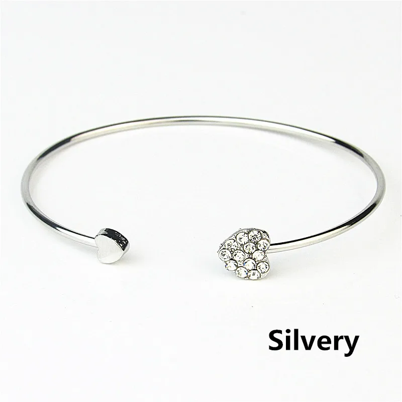 silvery Подарок на день рождения, браслет подружки невесты, свадебный подарок, подарки на день Святого Валентина, подарок подружки невесты для гостей, сувениры на свадьбу - Цвет: silvery