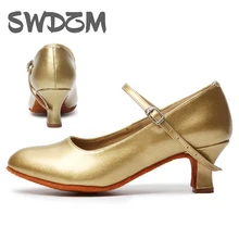 SWDZM New Women's Modern Dance Shoes Jazz/Tango/Salsa/Latin Dancing Shoes Ballroom Dance Shoes For Ladys girls 5cm