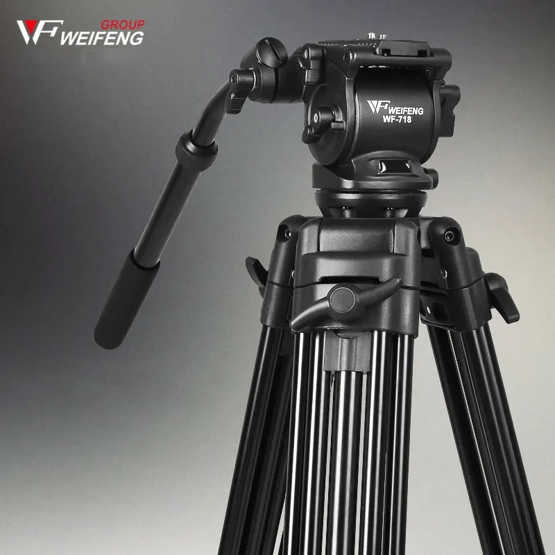 Штатив Weifeng WF-718 Профессиональный тренога для камеры 1,8 метров три камеры штатив для путешествий портативный алюминиевый штатив для SLR