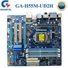 Socket LGA 1156 GIGABYTE GA-H55M-UD2H настольная материнская плата DDR3 Intel H55 i7 i5 i3 LGA 1156 оригинальная б/у материнская плата GA-H55M-UD2H