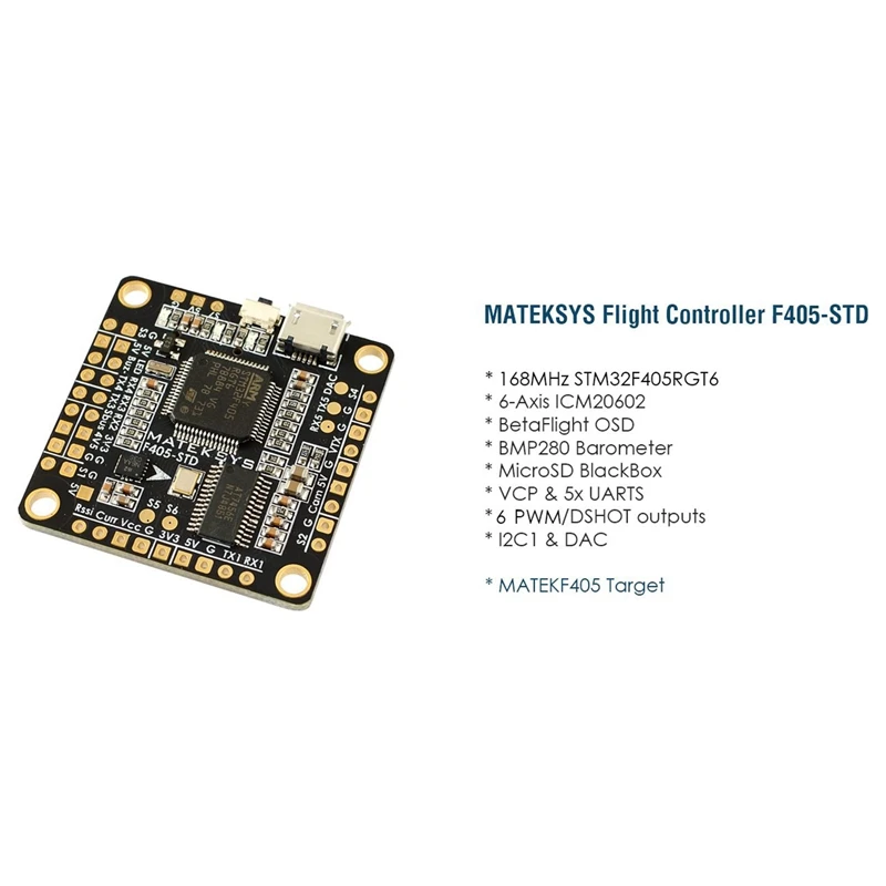 F405-STD BetaFlight STM32F405 Контроллер полета встроенный Инвертер OSD для RC Multirotor FPV гоночный Дрон