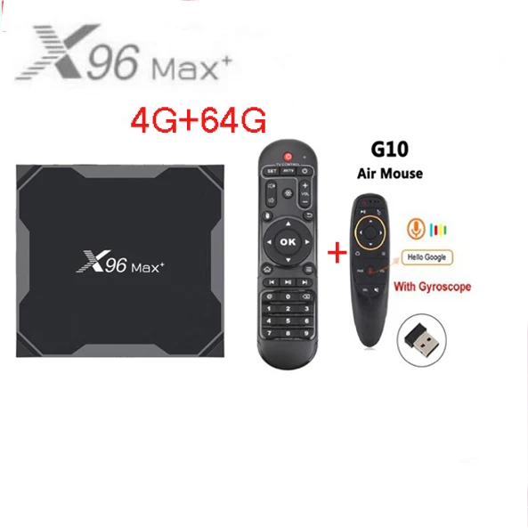 4G 64G G10 X96 MAX Plus Amlogice S905X3 Android 9,0 8K видео 2,4G и 5G двойной Wifi tv BOX 4GB32GB64GB 2GB16GB Youtube 1000M LAN Smart tv box - Цвет: 4G 64G G10
