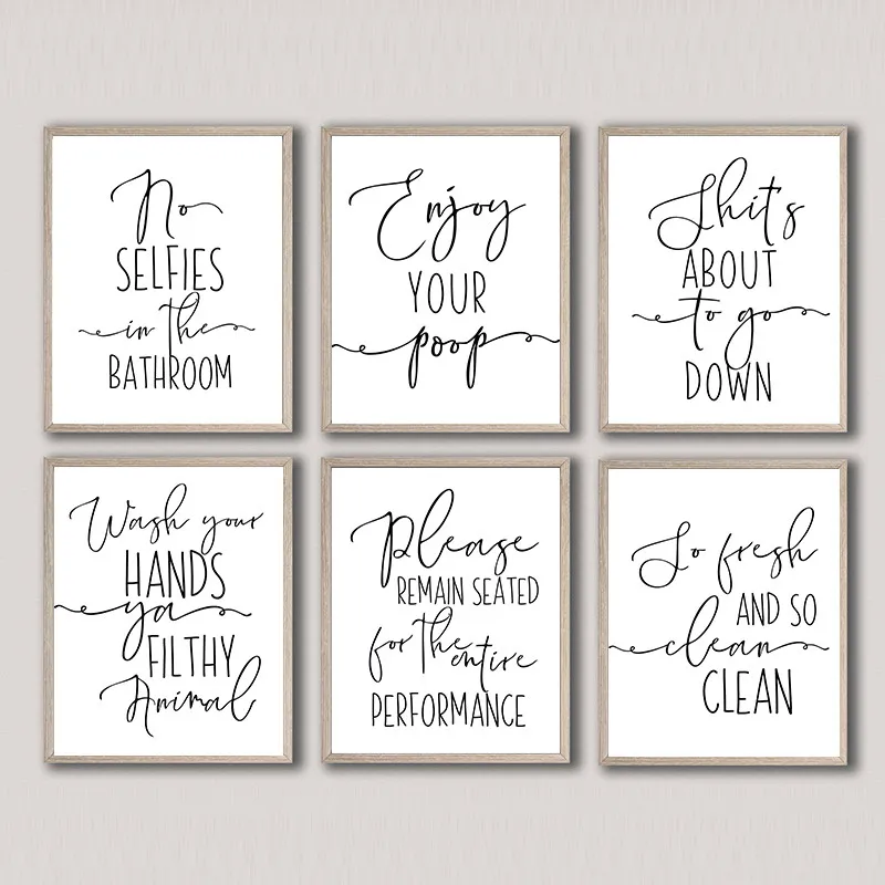 Funny-Bathroom-Sign-Canvas-Poster-Wall-Art-Prints-Enjoy-Your-Poop-Please-Remain-Seated-Toilet-Signs (4)