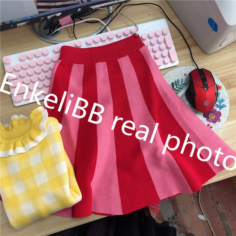 Bebe bebe/корейский бренд; осенне-зимние свитера для маленьких девочек; модные дизайнерские топы для маленьких девочек; клетчатый свитер с оборками; темно-синяя Толстовка