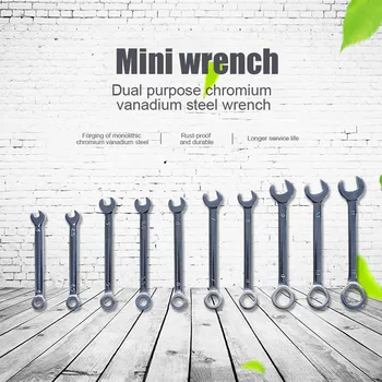 

10Pcs/set Professional Mini Combination Wrench Spanner Set 4-11mm Metric Small TN88