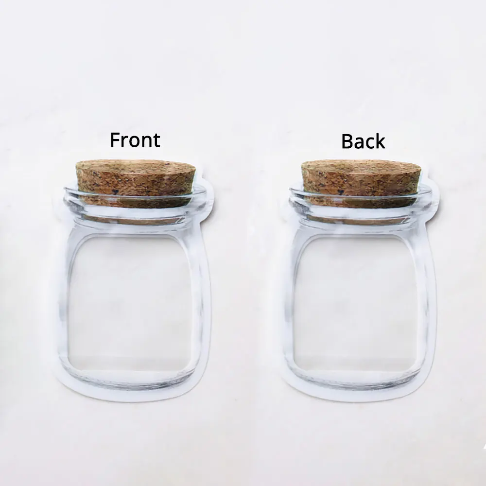 

Kitchen Eco Reusable Plastic Bags Nuts Jar Bags Stand Up Cookies Zipper Pouches Clear Kraft Packaging Bags PP Mylar Ziplock Bags