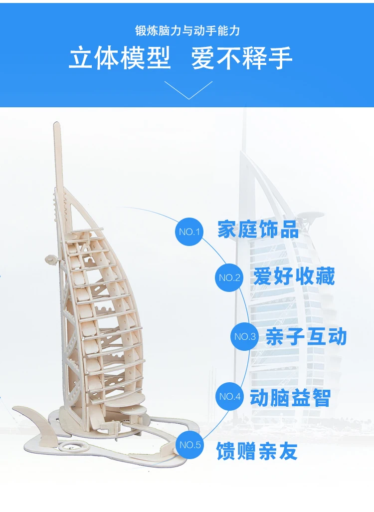 Заводская распродажа деревянная стерео модель собранная большая 3D деревянная головоломка китайская модель древних зданий для взрослых и детей ручной работы