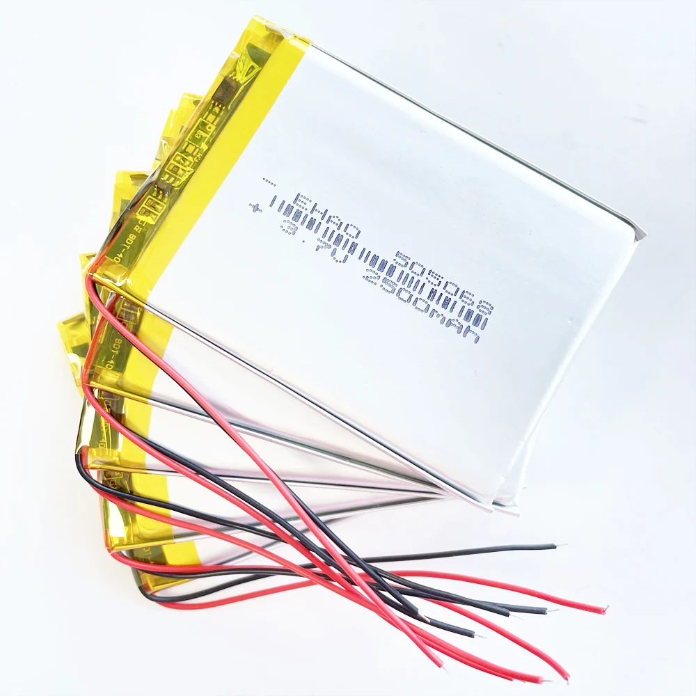 Batería recargable de polímero de litio Lipo, 3,7 V, 2500mAh, para