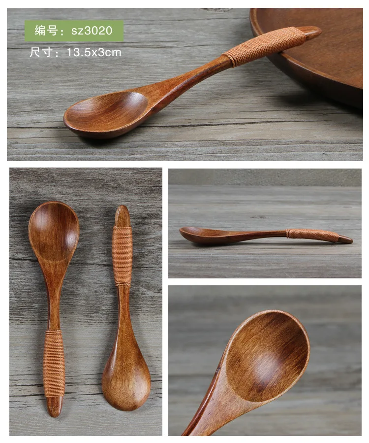 Manufacturers Direct Selling Wrapped Phoebe Small Spoon Environmentally Friendly Children Spoon Japanese Style And Wind Wooden S