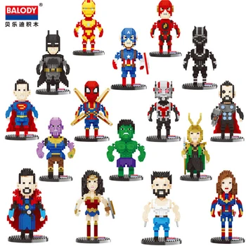 

18pcs Marvel Superheroes Building Block Ant-man Doctor Strange Hulk Action Figures Mini block Toy For Kids Christmas gift