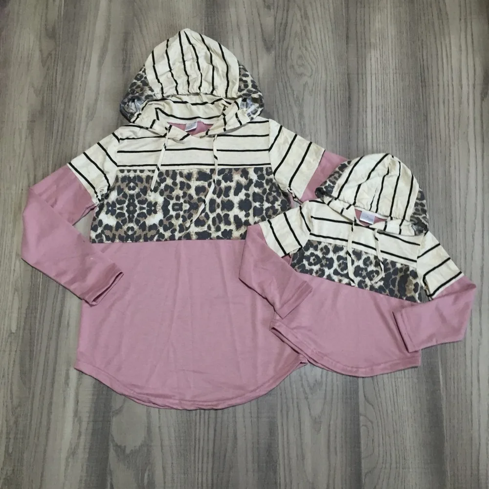 Осенне-зимний хлопковый жилет с длинными рукавами для маленьких девочек топ, футболка клетчатая толстовка с капюшоном «mommy& me», детская одежда футболка, Топ