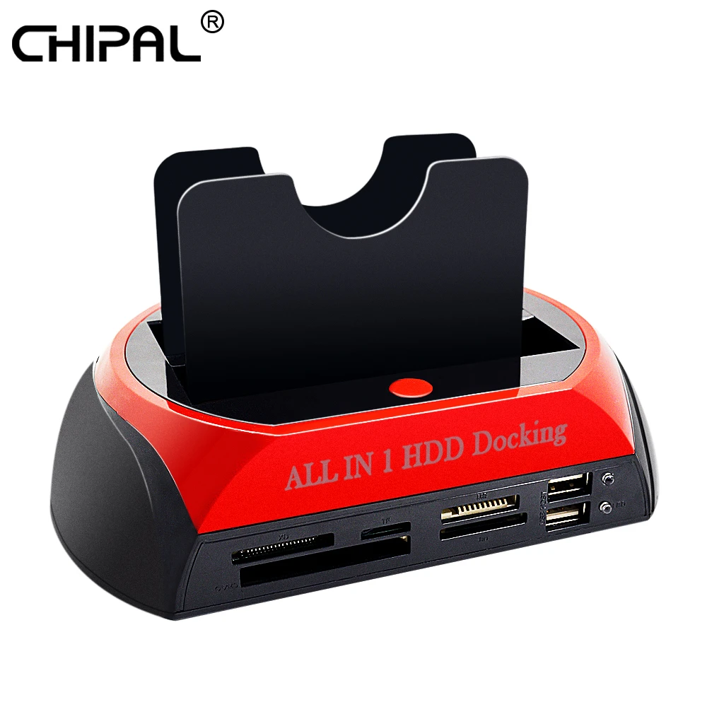 Chipal All In 1 Hdd Docking Station Usb 2 0 2 5 3 5 Ide Sata External Hdd Case Box Hard Disk Drive Enclosure Sd Tf Card Reader Hdd Enclosure Aliexpress