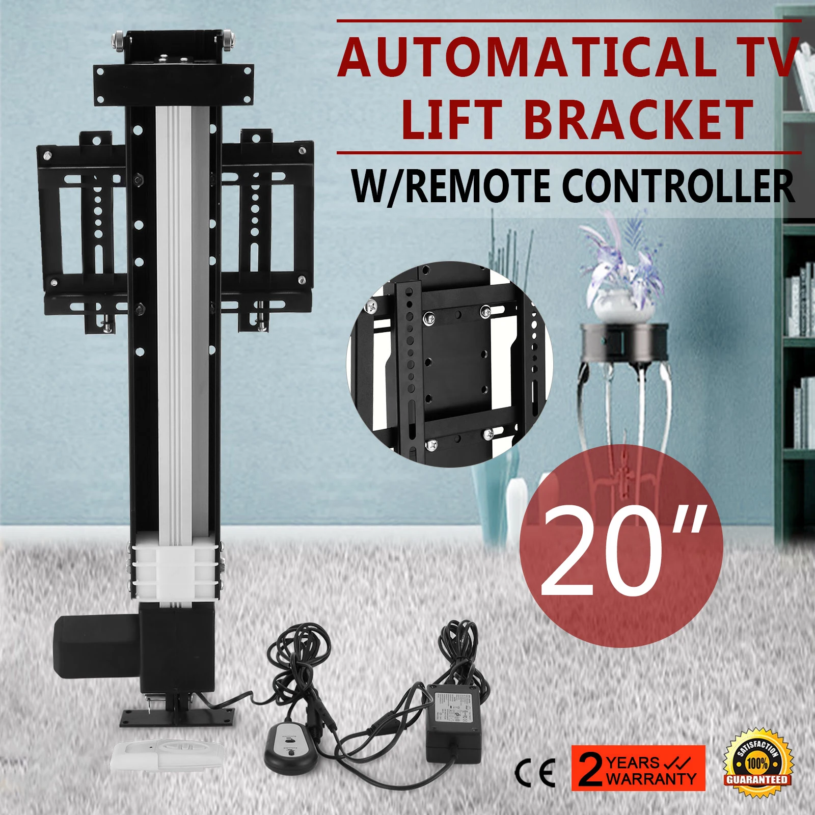 

500-1000MM travel automatic 220V AC TV lifting mounting bracket and controller