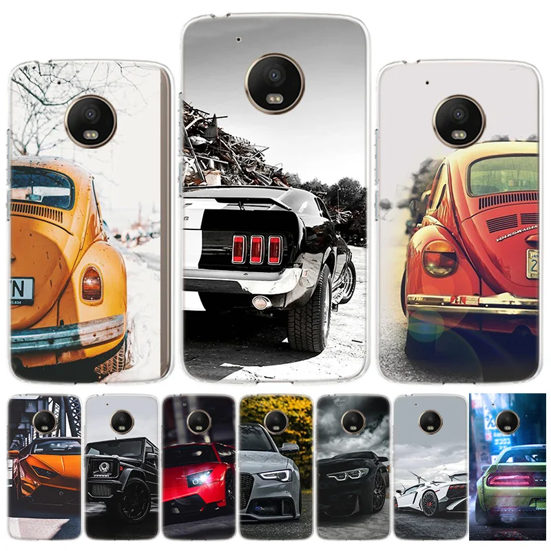 Спортивные автомобили мужской чехол для телефона Motorola Moto G8 G7 Power G6 G5S G5 E6 E5 E4 Plus Play G4