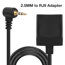Черный 2,5 мм ТРС стерео джек RJ9 6P4C разъем аудио к кабелю для подключения внешних устройств конвертер наушников аудио кабель с адаптером для длительный срок службы разъем