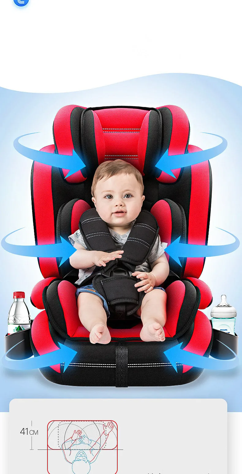 Hot Sale Carmind Child Car Safety Seat for 9 M-12 Y Old with Soft Connector ISOFIX and LATCH Forward-facing Universal Car Seats