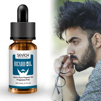 

20ml Beard Growth Oil Softening Strong Beard Care Oil Nourish Beard Solution Body Hair Eyebrow Care Moisturizing Smoothing
