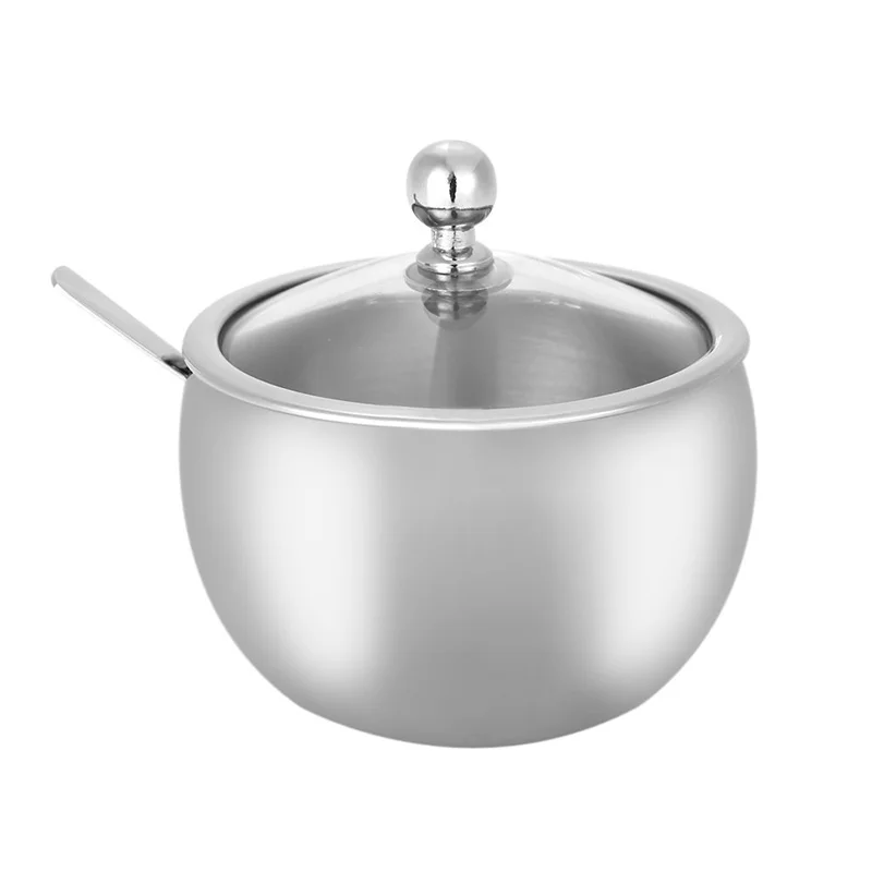 304 нержавеющая сталь коробка для специй горшок для приправ Kitche барбекю бутылка для перца Прочный Контейнер для приправы сахарная ложка с крышкой